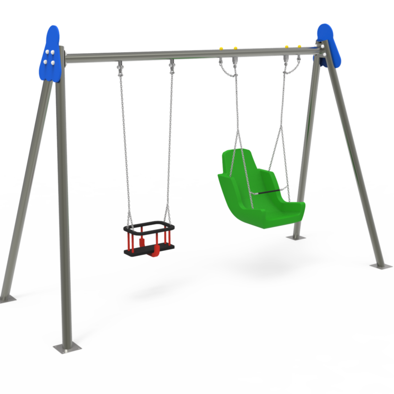 Biplaza Asientos Inclusivo y Cuna Inoxidable ♿︎