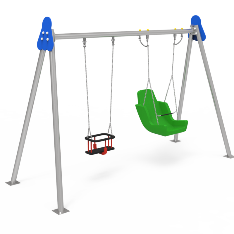 Biplaza Asientos Inclusivo y Cuna Metálico ♿︎