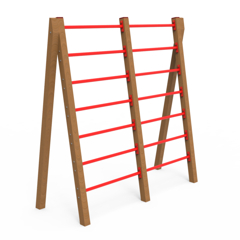 Espaldera inclinada