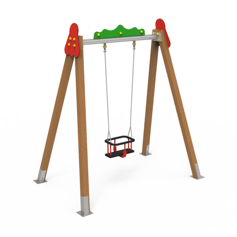 Monoplaza Asiento Cuna Madera