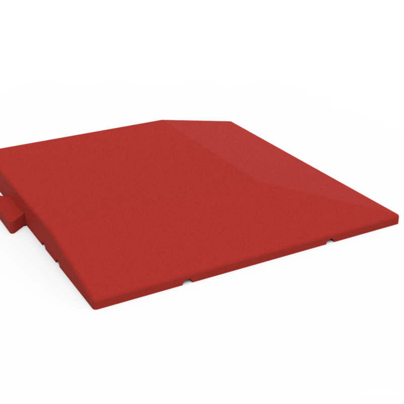 Losa Caucho Esquina 500x500x45mm