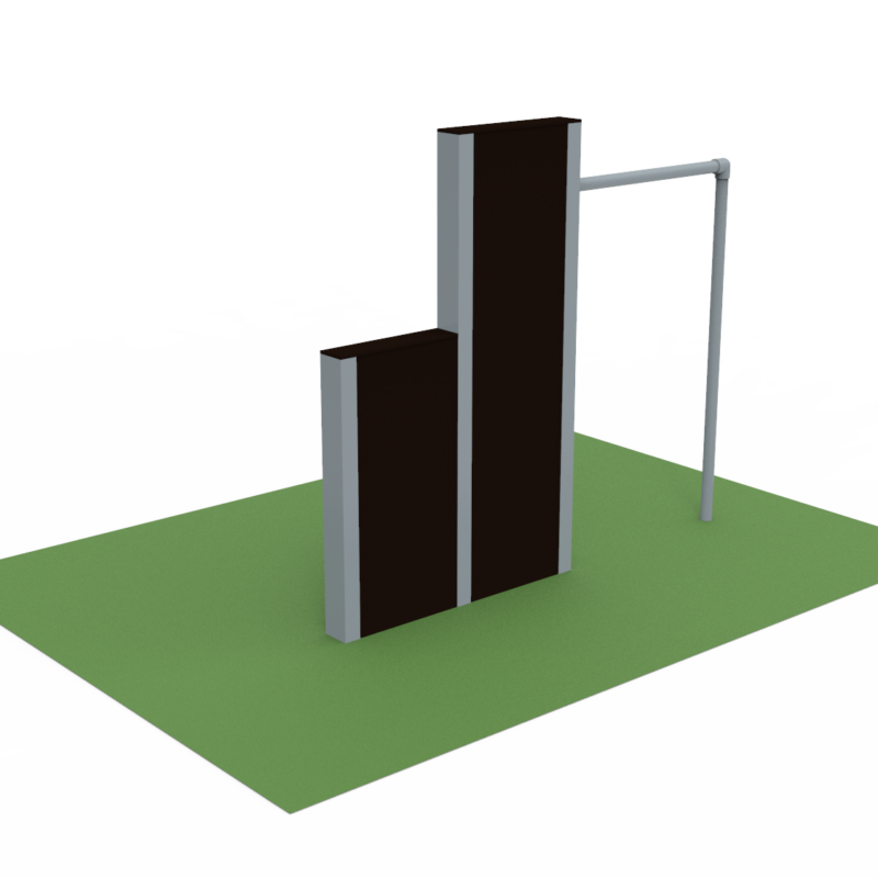 Muro Escalonado y Barra