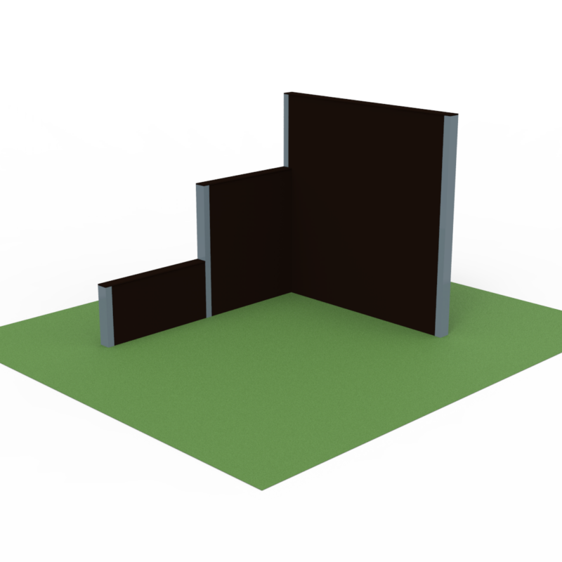 Muro Triple Escalonado