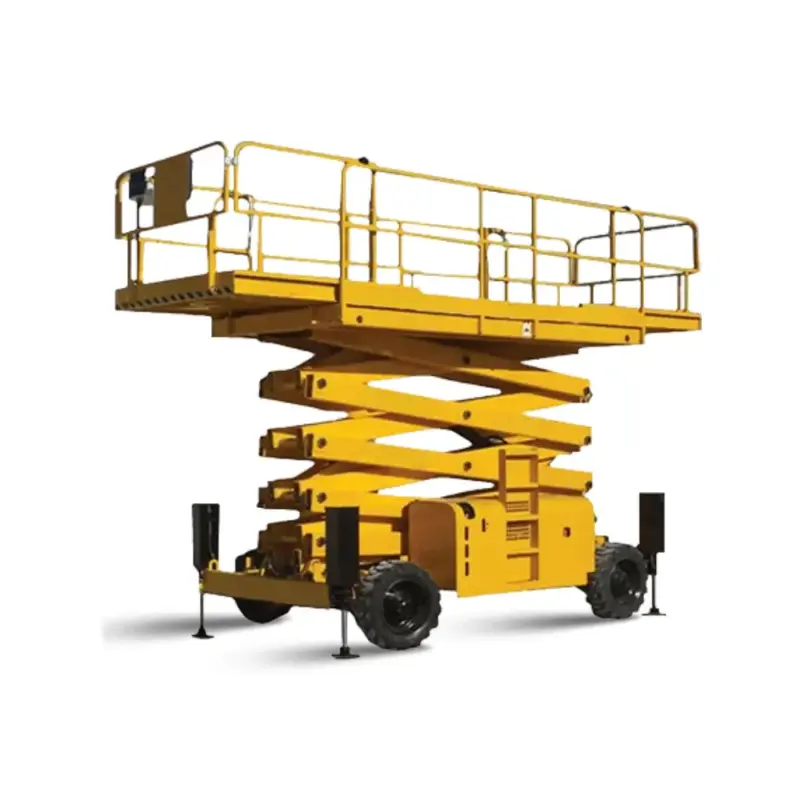 Plataforma tijera diesel 12 metros 4X4 compacta