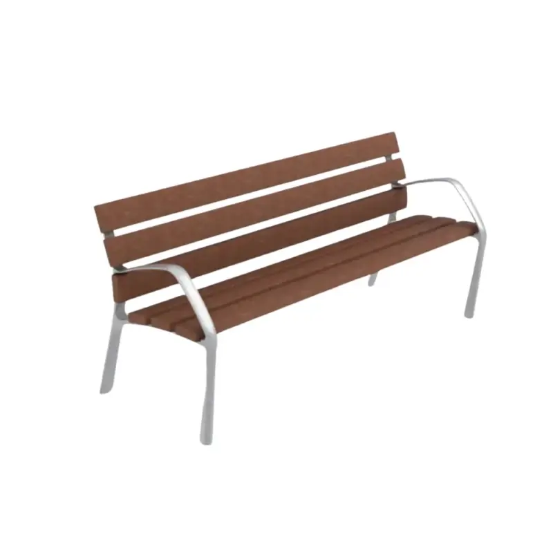 Banco madera metal